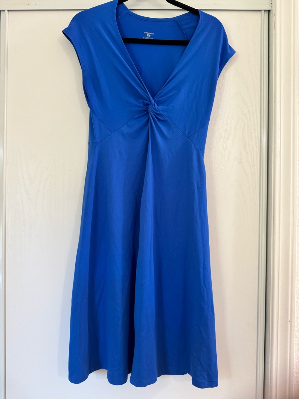 Patagonia Royal Blue Knot-Front Midi Dress